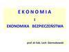 Ekonomia i ekonomika bezpieczeństwa