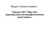 Ұйқы безі ауруларының патоморфологиялық сипаттамасы