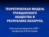 Теоретическая модель гражданского общества в Республике Беларусь