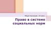 Право в системе социальных норм