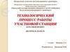 Технологический процесс работы участковой железнодорожной станции