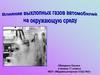Влияние выхлопных газов автомобилей на окружающую среду