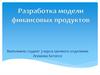 Разработка модели финансовых продуктов