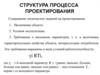 Структура процесса проектирования