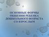 Основные формы общения ребенка дошкольного возраста со взрослым