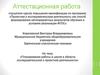 Аттестационная работа. Планирование работы в школе в области исследовательской и проектной деятельности