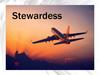Stewardess. Die Sicherheit von Passagieren verantwortlich ist