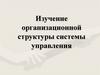 Методика оценки организационной структуры управления организации