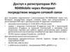 Доступ к регистраторам RVI-R04Mobile через Интернет посредством модуля сотовой связи