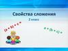 Математика 2 класс. Свойства сложения