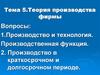Теория производства фирмы