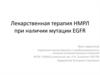 Лекарственная терапия НМРЛ при наличии мутации EGFR
