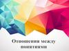 Отношения между понятиями