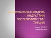 Национальная модель индустрии гостеприимства: Турция