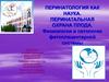 Перинатология как наука. Перинатальная охрана плода. Физиология и патология фетоплацентарной системы