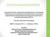 Аттестационная работа. Дополнительная общеобразовательная программа социально-педагогической направленности «Мир профессий»