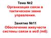 Обеспечение живучести системы связи в мсб (тб)