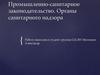 Промышленно-санитарное законодательство. Органы санитарного надзора