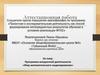Аттестационная работа. Программа внеурочной деятельности. Мир математического моделирования