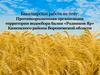 Противоэрозионная организация территории водосбора балки «Родников Яр» Каменского района Воронежской области