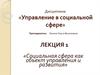 Социальная сфера как объект управления и развития