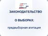 Законодательство о выборах: предвыборная агитация
