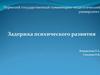 Задержка психического развития