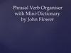 Phrasal Verb Organiser with Mini-Dictionary