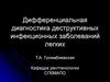 Дифференциальная диагностика деструктивных инфекционных заболеваний легких