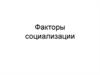 Факторы социализации