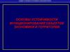 Основы устойчивости функционирования объектов экономики и территорий