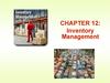 Inventory management. Chapter 12