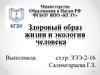Здоровый образ жизни и экология человека