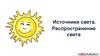 Источники света. Распространение света