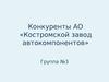 Конкуренты АО «Костромской завод автокомпонентов»