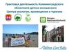 Грантовая деятельность Калининградского областного детско-юношеского Центра экологии, краеведения и туризма