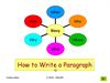 How to write a paragraph