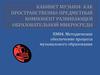 Кабинет музыки как пространственно-предметный компонент развивающей образовательной микросреды