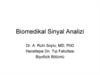 Biomedikal Sinyal Analizi