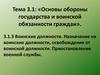 Воинские должности. Назначение на воинские должности, освобождение от воинской должности. Приостановление военной службы