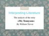 Interpreting Literature. The analysis of the story «Mr. Tennyson» By William Trevor