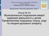 Функціональні порушення вищої нервової діяльності у дітей. Профілактика порушень слуху, зору та опорно-рухового апарату