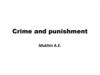 Crime and punishments