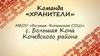 Команда «Хранители». МБОУ «Больше-Кочинская СОШ». Туристический маршрут «Село Большая Коча – центр обрядовой культуры»