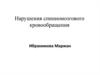 Нарушения спинномозгового кровообращения