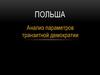 Польша. Анализ параметров транзитной демократии