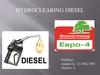Hydroclearing diesel
