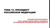 Президент Российской Федерации