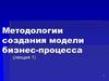 Методологии создания модели бизнес-процесса