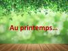 Au printemps